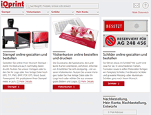 Tablet Screenshot of iqprint.de