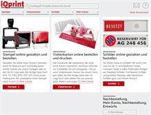 Tablet Screenshot of iqprint.at